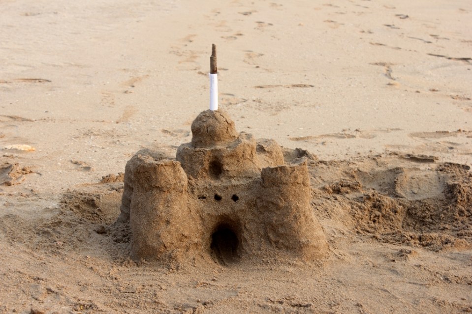 Sandcastle on Velneshwar Beach