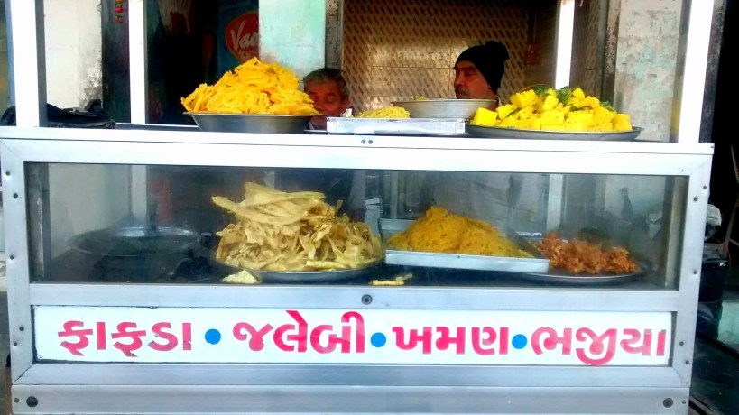 Khaman, Jalebi, Phaphda and Bhajiya 